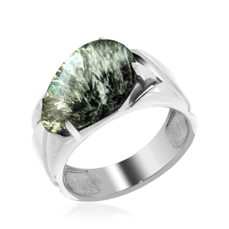 Купить оптом кольцо из серебра с серафинитом 1340922367 от Krasnoe