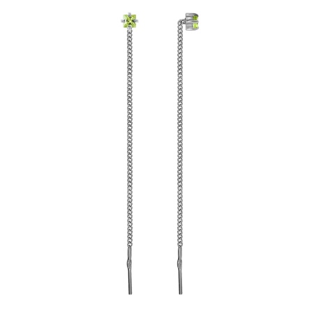 Купить оптом серьги из серебра с фианитами 2340204071-1-6 от Krasnoe