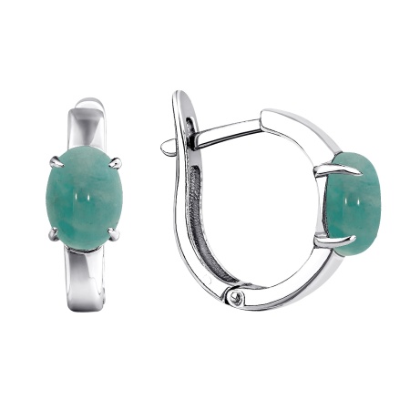 Купить оптом серьги из серебра с амазонитами 2340371878 от Krasnoe