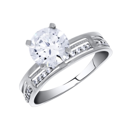 Купить оптом кольцо из серебра с фианитами 1340200198 от Krasnoe