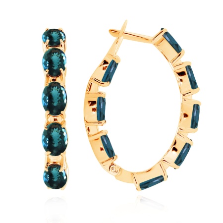 Купить оптом серьги из серебра с топазами 2318071183-76 от Krasnoe