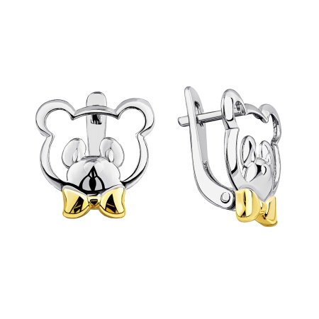 Купить оптом серьги из серебра без вставок 2350405231 от Krasnoe