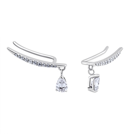 Купить оптом серьги из серебра с фианитами 2340204903л от Krasnoe