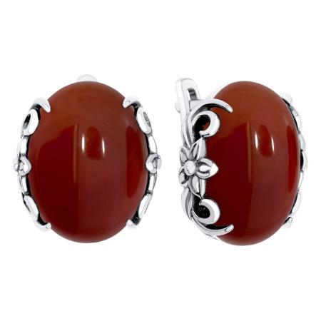 Купить оптом серьги из серебра с агатами 2310395737-31 от Krasnoe
