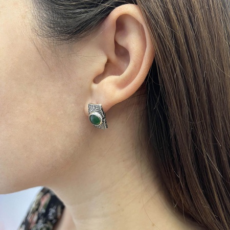 Купить оптом серьги из серебра с агатами 2310392391-60 от Krasnoe