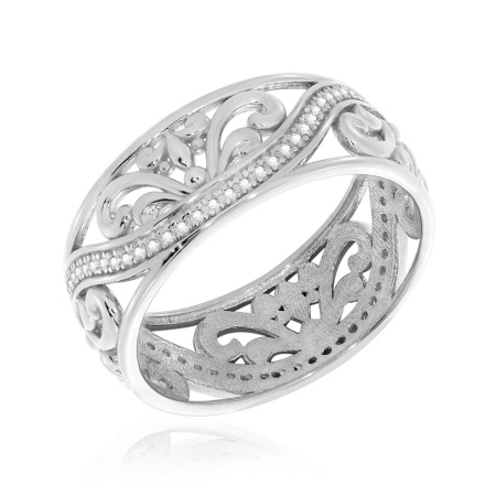 Купить оптом кольцо из серебра с фианитами 1340201362л-165 от Krasnoe