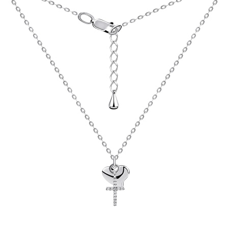 Купить оптом колье из серебра с фианитами 8340204770л-7-3-40 от Krasnoe