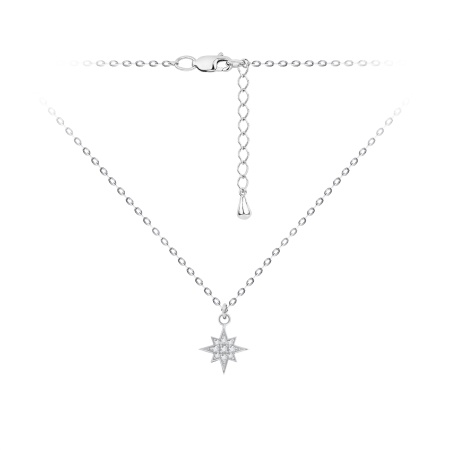 Купить оптом колье из серебра с фианитами 8340204770л-5-3-40 от Krasnoe