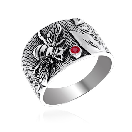 Оптом кольцо из серебра с корунд натур.ом 1310161771-37 цена от Krasnoe Купить оптом кольцо из серебра с корунд натур.ом 1310161771-37 от Krasnoe