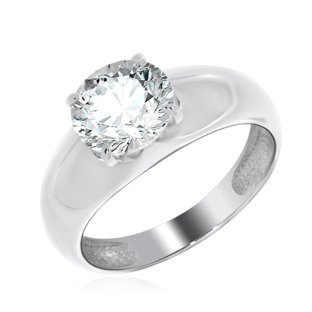 Купить оптом кольцо из серебра с фианитом 1340201115 от Krasnoe