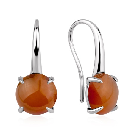 Купить оптом серьги из серебра с сердоликами 2340684925 от Krasnoe