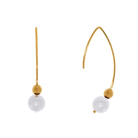 Купить оптом серьги из серебра с жемчугами 2320241068 от Krasnoe