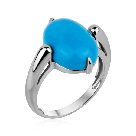 Купить оптом кольцо из серебра с бирюзой 1340Б26487 от Krasnoe