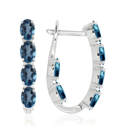 Купить оптом серьги из серебра с ситаллами 2340881182-78 от Krasnoe