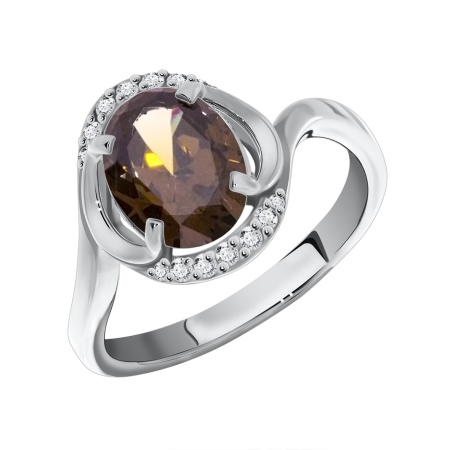 Купить оптом кольцо из серебра с фианитами 1340200138-1 от Krasnoe