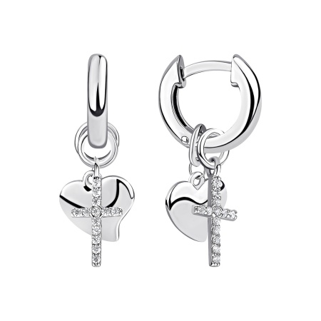 Купить оптом серьги из серебра с фианитами 2340204847л от Krasnoe