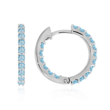 Купить оптом серьги из серебра с топазами 2340071315 от Krasnoe