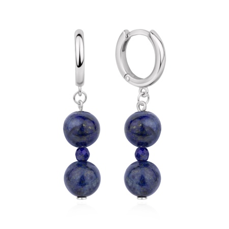 Купить оптом серьги из серебра с лазуритами 2340476674 от Krasnoe