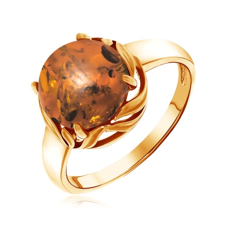 Купить оптом кольцо из серебра с янтарём 1320481864 от Krasnoe