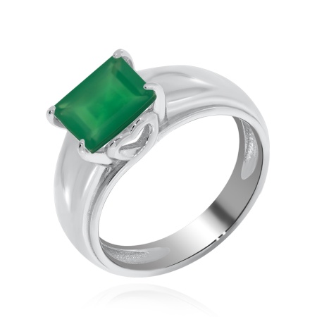 Купить оптом кольцо из серебра с агатом 1340391533-60 от Krasnoe