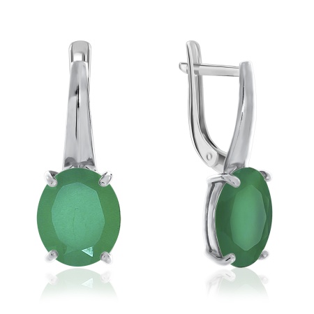 Купить оптом серьги из серебра с агатами 2340390137-60 от Krasnoe