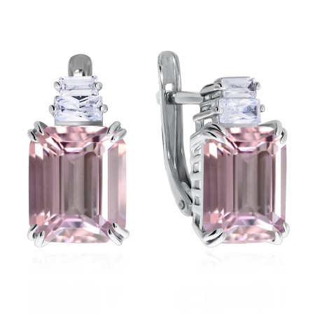 Купить оптом серьги из серебра с ситаллами и фианитами 2340880224-36 от Krasnoe