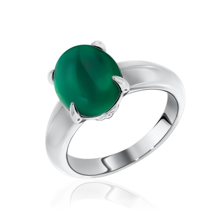 Купить оптом кольцо из серебра с агатом 1340390376-60 от Krasnoe