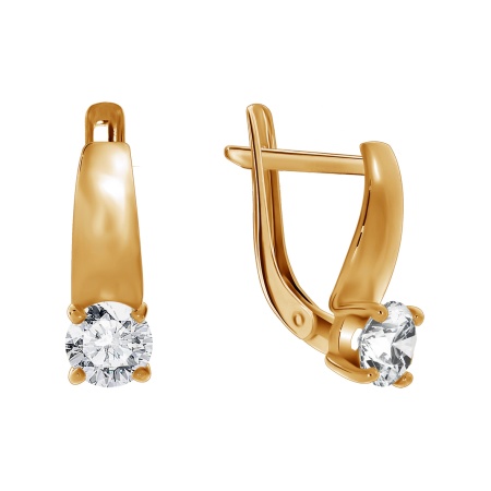 Купить оптом серьги из серебра с фианитами 2320200255 от Krasnoe