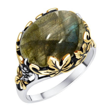 Купить оптом кольцо из серебра с лабрадоритом 1317Л05725 от Krasnoe