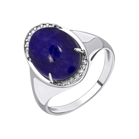 Купить оптом кольцо из серебра с агатом и фианитами 1340391968л-80 от Krasnoe