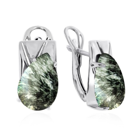 Купить оптом серьги из серебра с серафинитами 2340922367 от Krasnoe