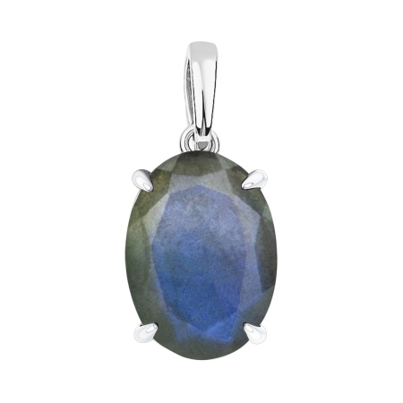 Купить оптом подвеска из серебра с лабрадоритом 3340Л05778 от Krasnoe