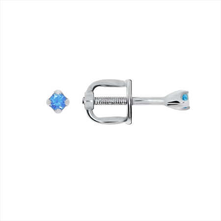 Купить оптом пусеты из серебра с кварцем 2340184081-7 от Krasnoe