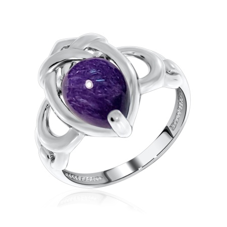 Купить оптом кольцо из серебра с чароитом 1340460945 от Krasnoe