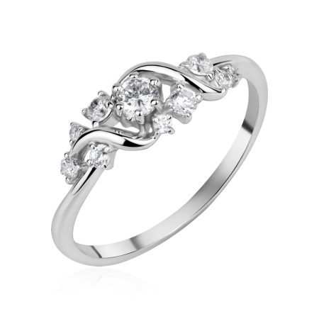 Купить оптом кольцо из серебра с фианитами 320700F204 от Krasnoe