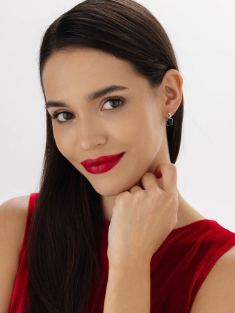 Купить оптом серьги из серебра с агатами 2340395738-20 от Krasnoe