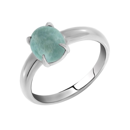 Купить оптом кольцо из серебра с амазонитом 1340370369 от Krasnoe