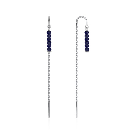 Купить оптом серьги из серебра с лазуритами 2340474502-1-9 от Krasnoe