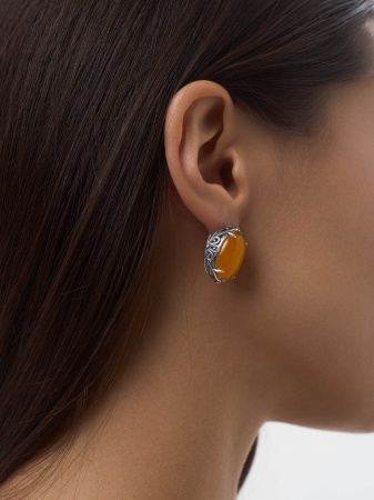 Купить оптом серьги из серебра с агатами 2310395713-50 от Krasnoe