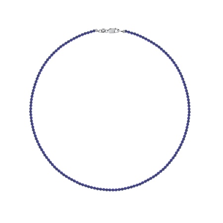 Купить оптом бусы из серебра с лазуритами 8340476112-45 от Krasnoe