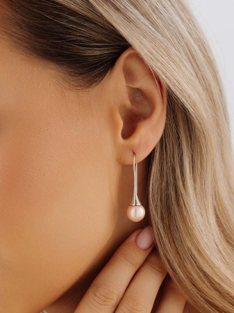 Купить оптом серьги из серебра с жемчугами 2340244211-46 от Krasnoe