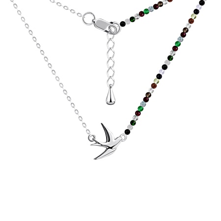 Купить оптом колье из серебра с агатами 8340394877-1-40 от Krasnoe