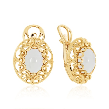 Купить оптом серьги из серебра с агатом 2320392115-10 от Krasnoe