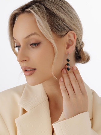 Купить оптом серьги из серебра с агатами 2340395879-66 от Krasnoe