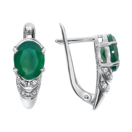 Купить оптом серьги из серебра с агатами 3397013585л от Krasnoe