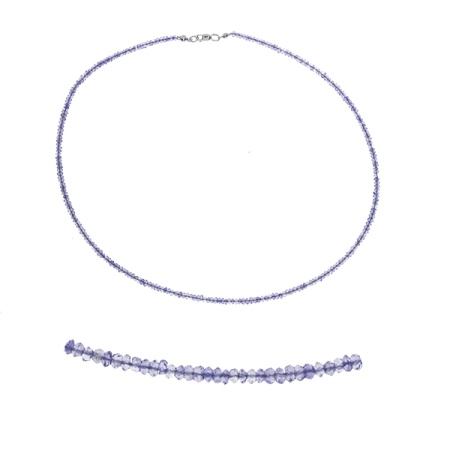 Купить оптом бусы из серебра с иолитами 8340956026-45 от Krasnoe