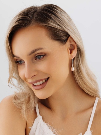 Купить оптом серьги из серебра с жемчугами 2340244211-46 от Krasnoe