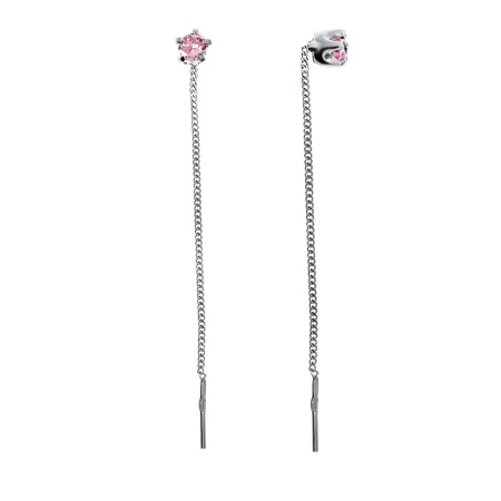 Купить оптом серьги из серебра с фианитами 2340204073-1-3 от Krasnoe