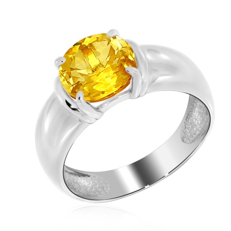 Купить оптом кольцо из серебра с цитрином 1340111117 от Krasnoe