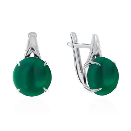 Купить оптом серьги из серебра с агатами 2340390124-60 от Krasnoe